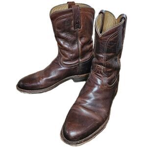 Tony Lama 10" Monterey Round Toe Western Boot Mens 9 D Wellington Cowboy Leather